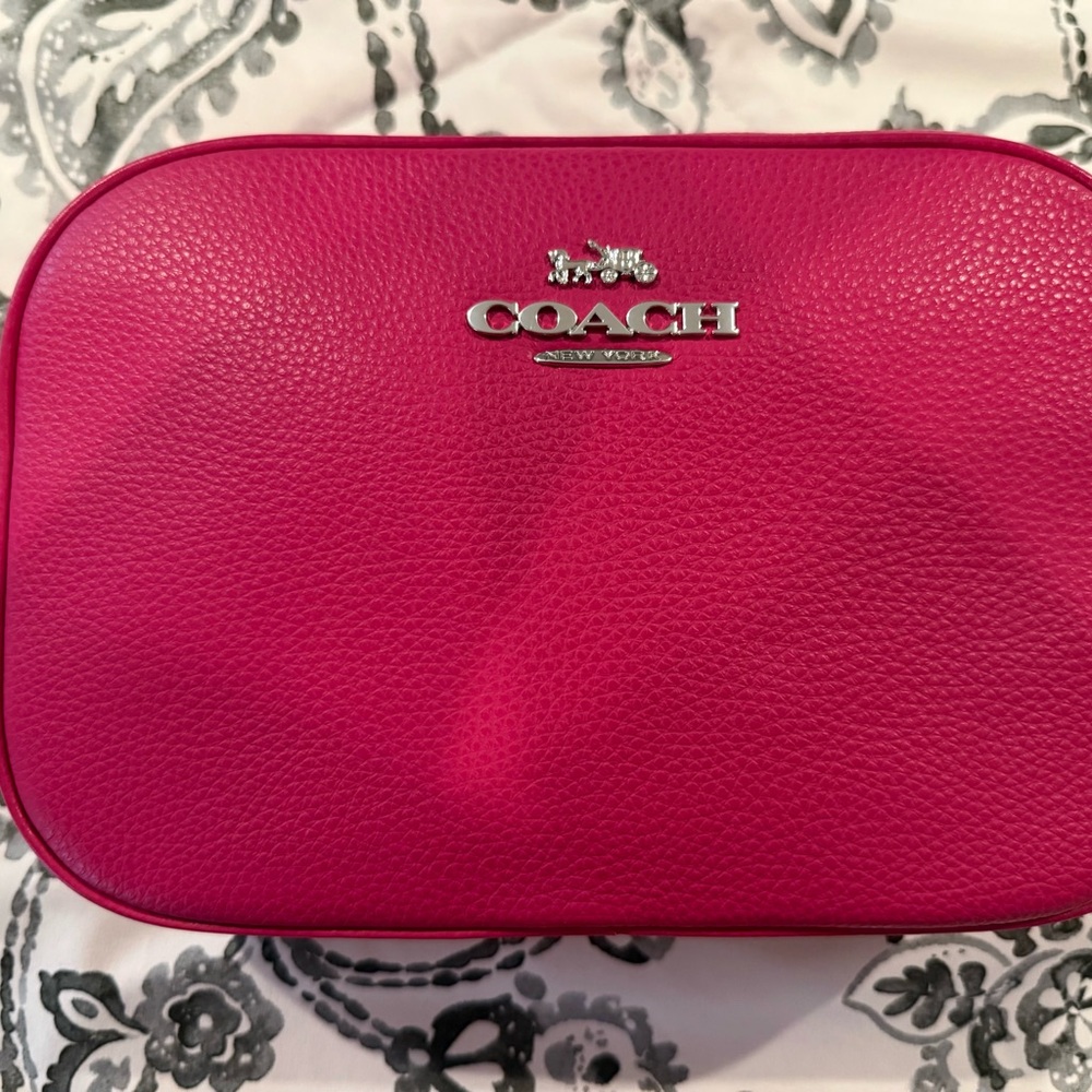 Coach Fuchsia Leather Crossbody